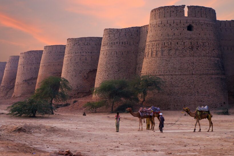Derawar Fort at Sunset